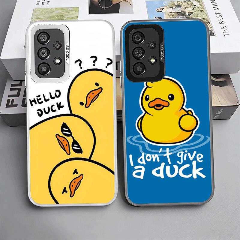 Funny Cute Cartoon Duck Soft Phone Case for Samsung A17 A16 A15 A14 A13 A57 A56 A55 A54 A53 A37 A36 A35 A34 A33 A26 A25 A24 A23