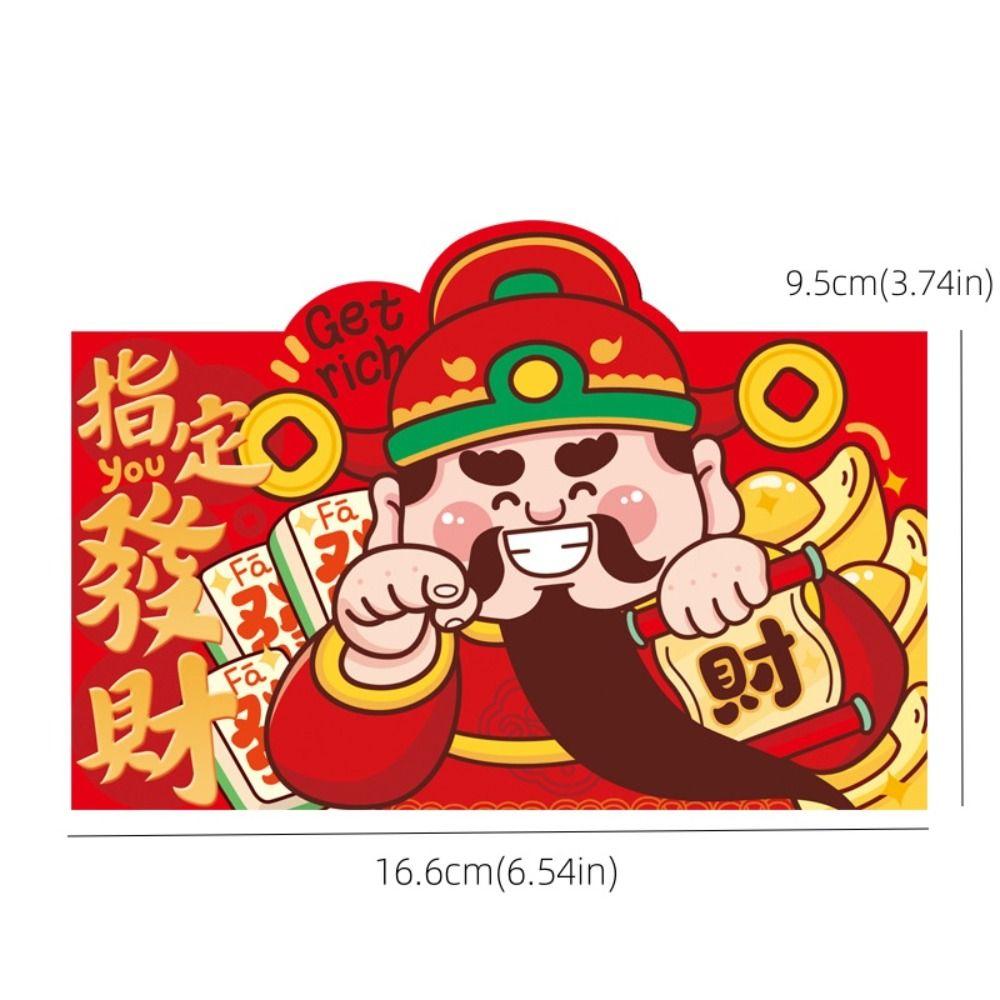 8 Stück Chinesische 2025 Jahr Rote Umschläge Beste Wünsche Glücksbringer Rote Taschen Mondkalender Neujahr