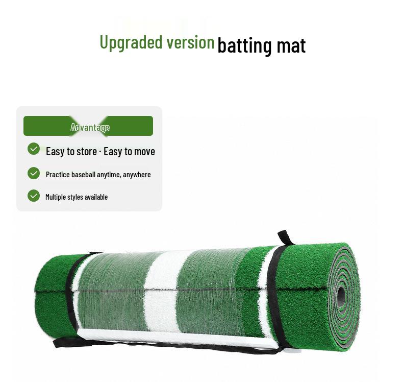 Portable Non-slip Batting Mat: Indoor/Outdoor Practice for Baseball/Softball Pitcher & Hitter