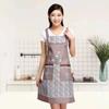 With  Double Pocket Women  Waterproof Apron Sleeveless Cooking Apron Kawaii  Aprons  Restaurant
