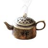 Aromatherapy Incense Burner Zinc Alloy Aromatherapy Burner mini Tea Pot Shape Incense Holder Artistic Zen Incense Burner Decor