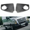 Car Front Bumper Fog Light Mesh Fog Lamp Grill Grille Cover Trim 2E0807675 2E0807674 For VW Crafter 2006-2017 Accessories