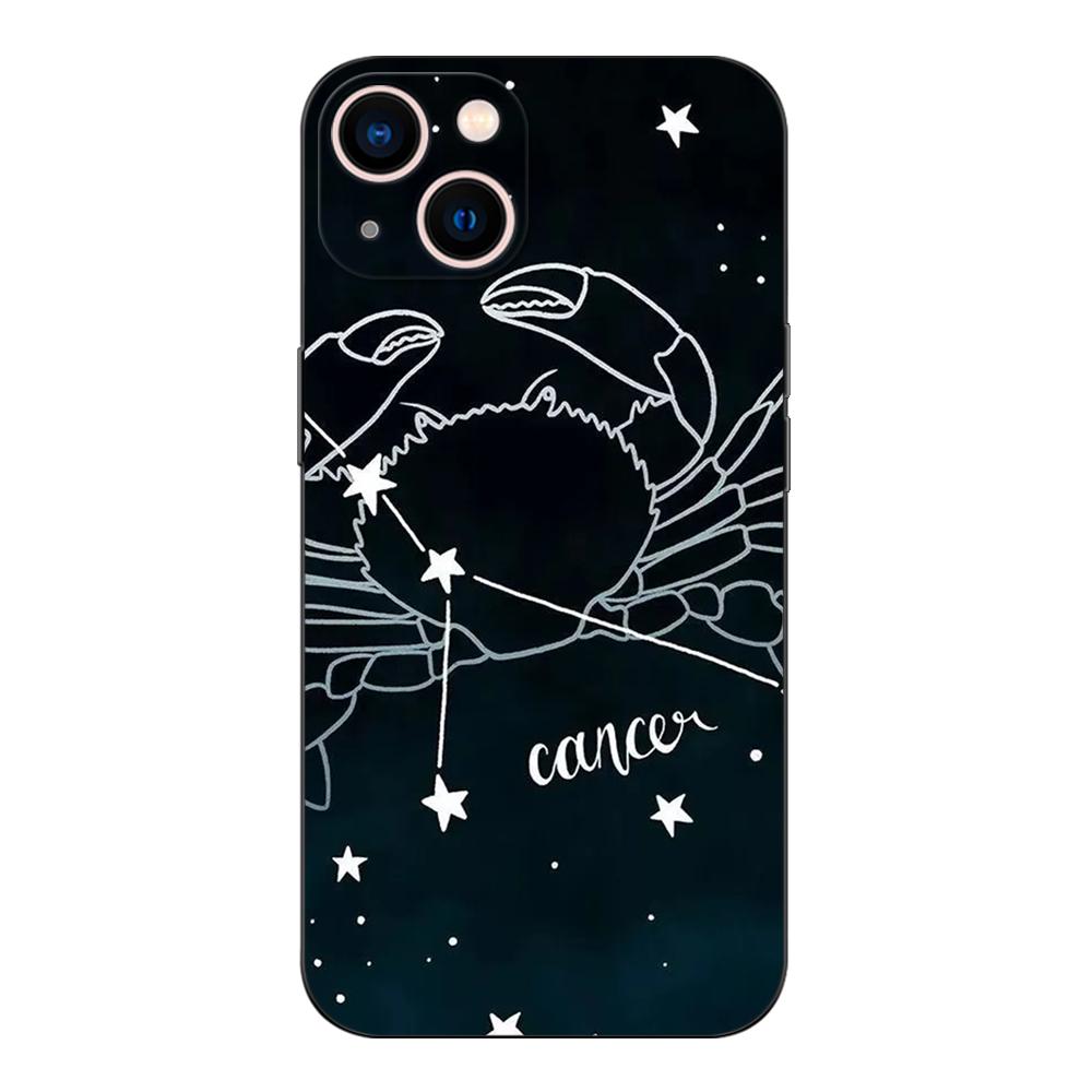 Black Tpu Case For Realme 7i 8i 9 Pro Plus 9i C12 GT Neo2 Narzo 20 30A 50A 50i Zodiac Sign