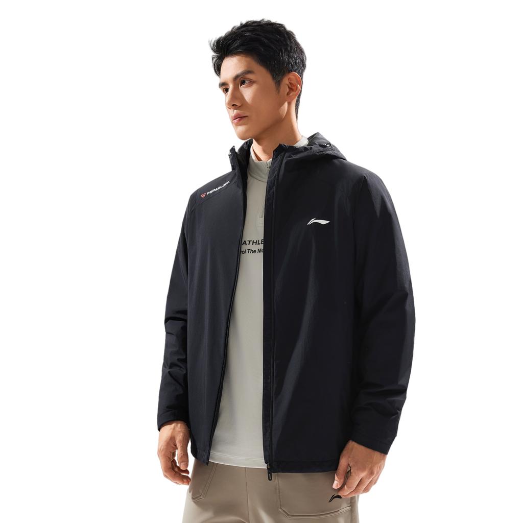 Li-Ning Windproof And Water-Repellent Hooded Cotton Jacket Fitness Series Men Jacket AJMV157-3