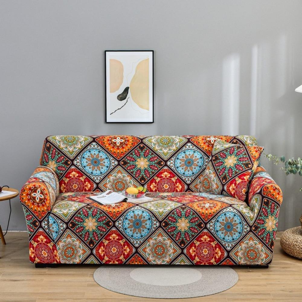 Universal Stretchable Couch Cover Set for Single Double Triple Seater Sofa Full Coverage Slipcovers