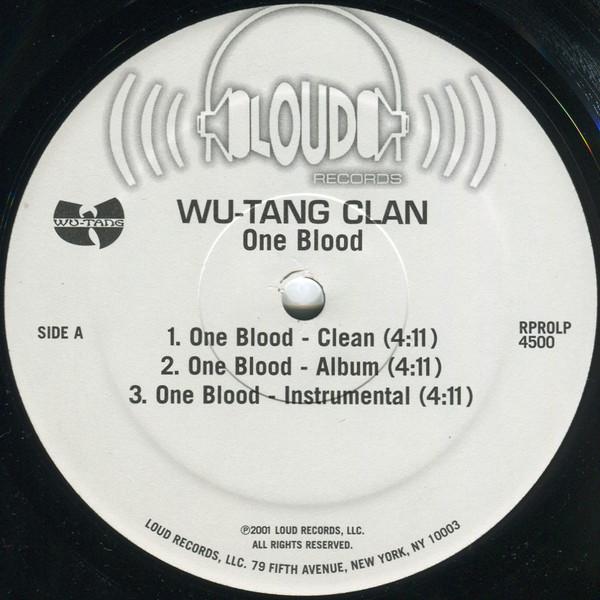 

12inch Record WUTANG CLAN Ne Blood Hollow Bones RPROLP4500 LOUD 2001 US Rap HipHopRB Used