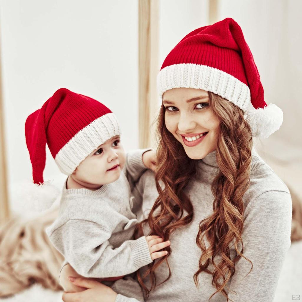 Christmas Hat Cap Warm Photo Props, Costume Accessories Santa for Holiday,