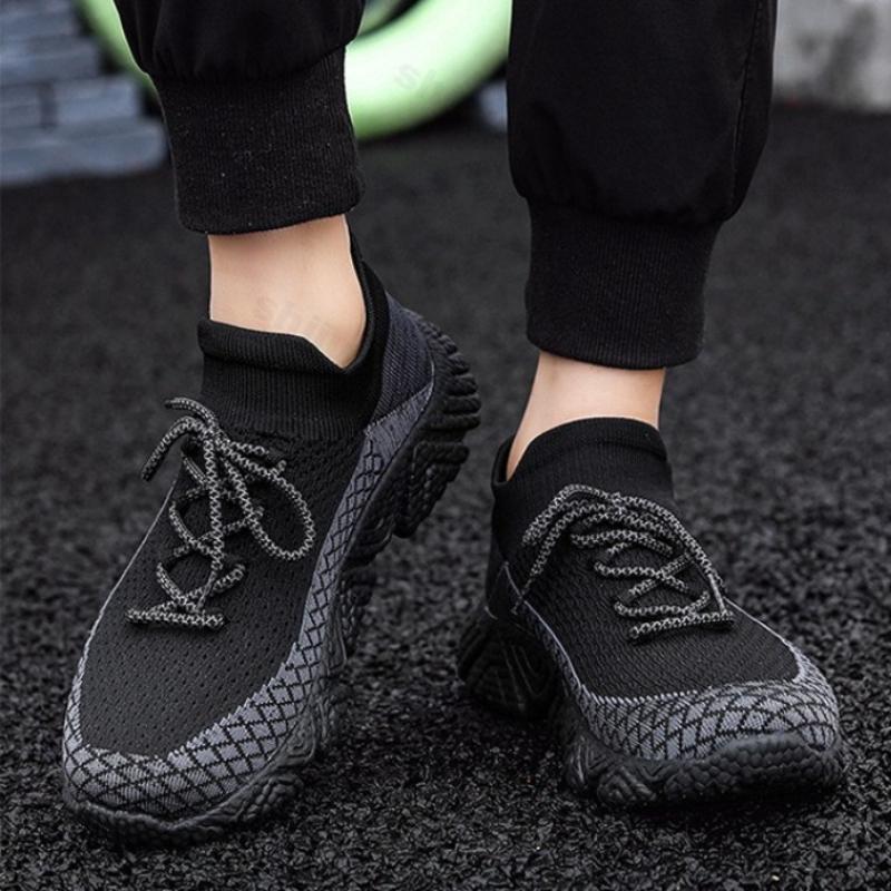 Fashion 2025 New Fashion Trend Men's Shoes Outdoor Casual Shoes Thick Soled Comfortable Fly Woven Design Lightweight Soft sole Sneakers