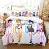 Anime Rent-A-Girlfriend Chizuru Bedding Set Boys Girls Twin Queen Size Duvet Cover Pillowcase Bed Kids Adult Home Textileextile