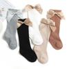 Summer Kids Knee High Socks Baby Girls Boys Bow Long Sock Soft Cotton Mesh Breathable Children Hollow Out Socken For 0-7 Years