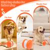 Interactive Dog Toy 2 Speed Mode Moving Cat Dog Toy with Rope Motion Activated Automatic Moving Pet Toy Ball Pet Supplies