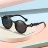 New Kids Sunglasses Cute Round Retro Sun Glasses UV400 Protection Fashion Trend Boys Girls Eyewear