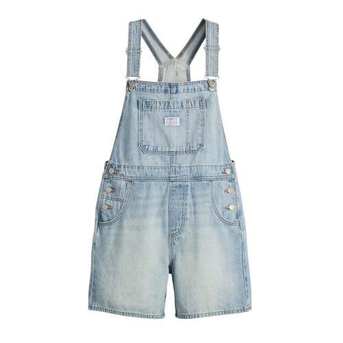 Levis Womens/Ladies Denim Short Relaxed Fit Dungarees