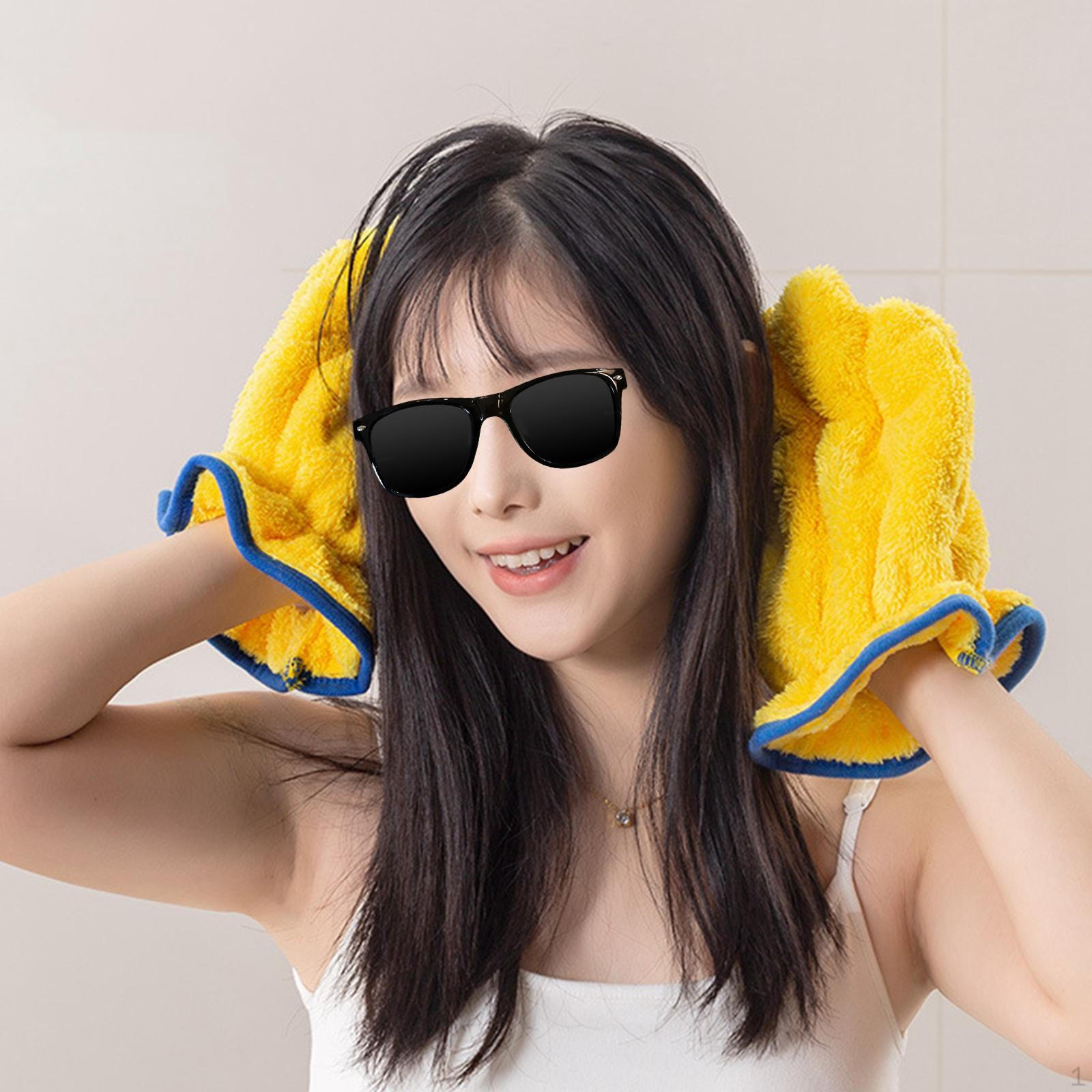 

2Pcs Hair Drying Gloves Reusable Lightweight Efficient Washable Premium Practical Portable Easy to