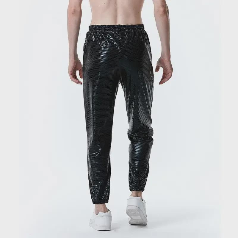 Herbst 2022 Herren Nachtclub Disco Leggings mit Diamantenmuster