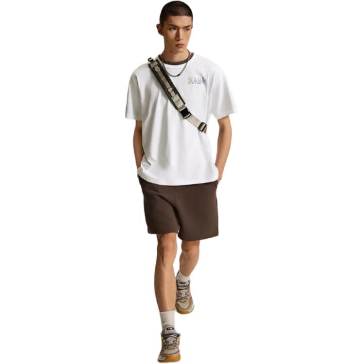 Li Ning T Shirt Men's Standard White AHSU361-4