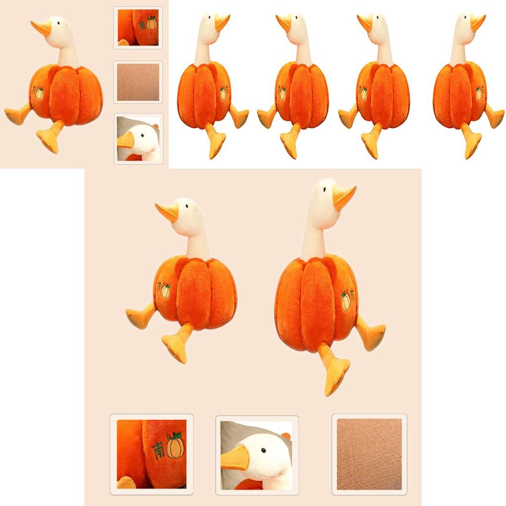 Pumpkin Duck Plush Toy Cute Gift For Kids And Animal Lovers