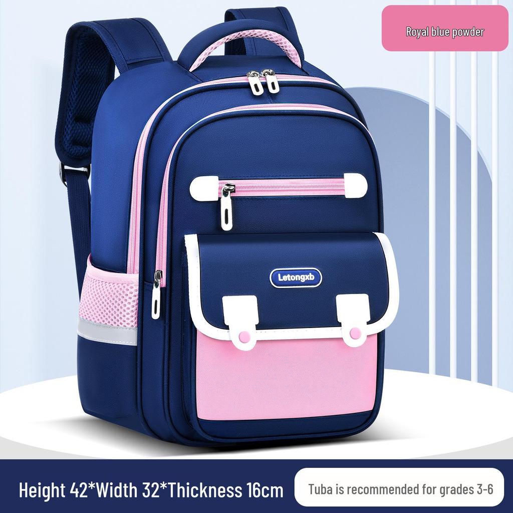 Children's Ergonomic School Backpack: Spine Protection, Load Reduction, Anti-Hunchback, Large Storage, for Grades 1-6