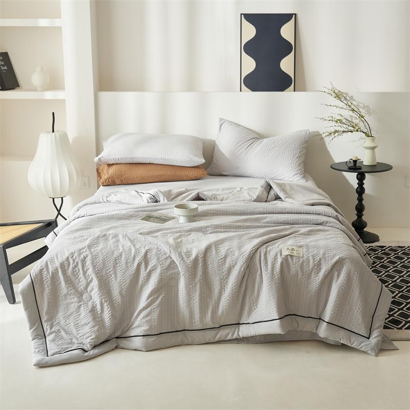 

Технология охлаждения в условиях невесомости, ощущение прохлады нагишом, охлаждающее одеяло из хлопчатобумажной ткани, сверхлегкая дышащая охлаждающая ткань 150x200cm59X79in 1PC серый