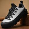 Fashion Breathable Outdoor Men's Sneakers Summer Leather Man Casual Shoes Retro Men Sports Walking Shoes Comfy Hiking Footwear Trainers