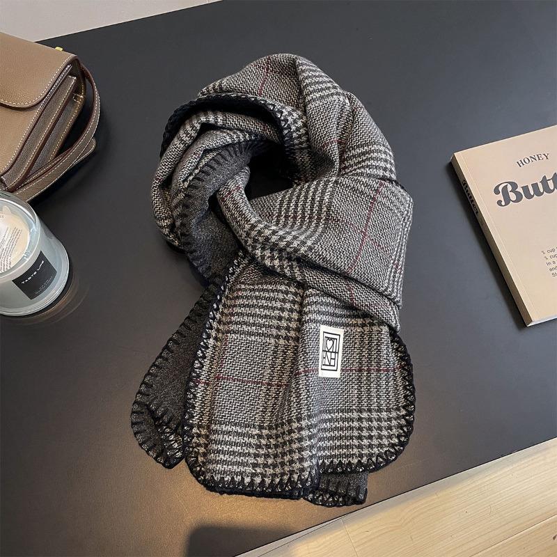 

Новый клетчатый шарф 2024 года подойдет как мужчинам, так и женщинам 45x190cm