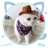 Funny Cat Hat Cowboy Hat Costume Birthday Western Cowgirl Accessories Pet Headwear Adjustable Cap for Cosplay Cowboy