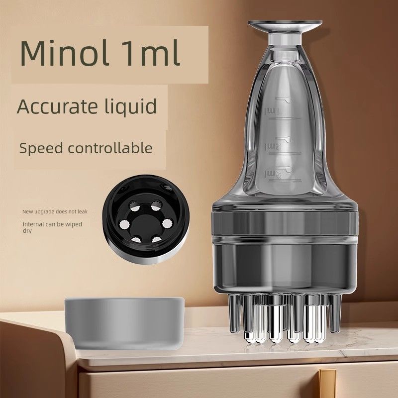Mino Special Scalp Medicine Supplying Device Massage Essential Oil Guide Liquid Hair Care Head Ball Medicine Comb Apply Handy Gadget Coating
