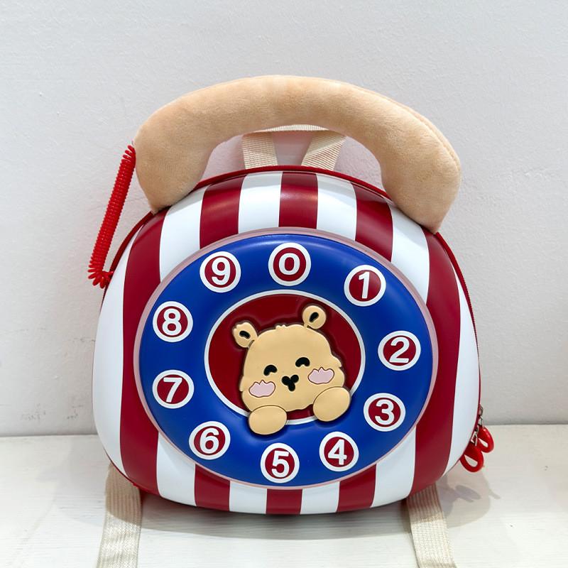 Eva Kids Backpack With Cartoon Animal Pattern For Toddlers красный