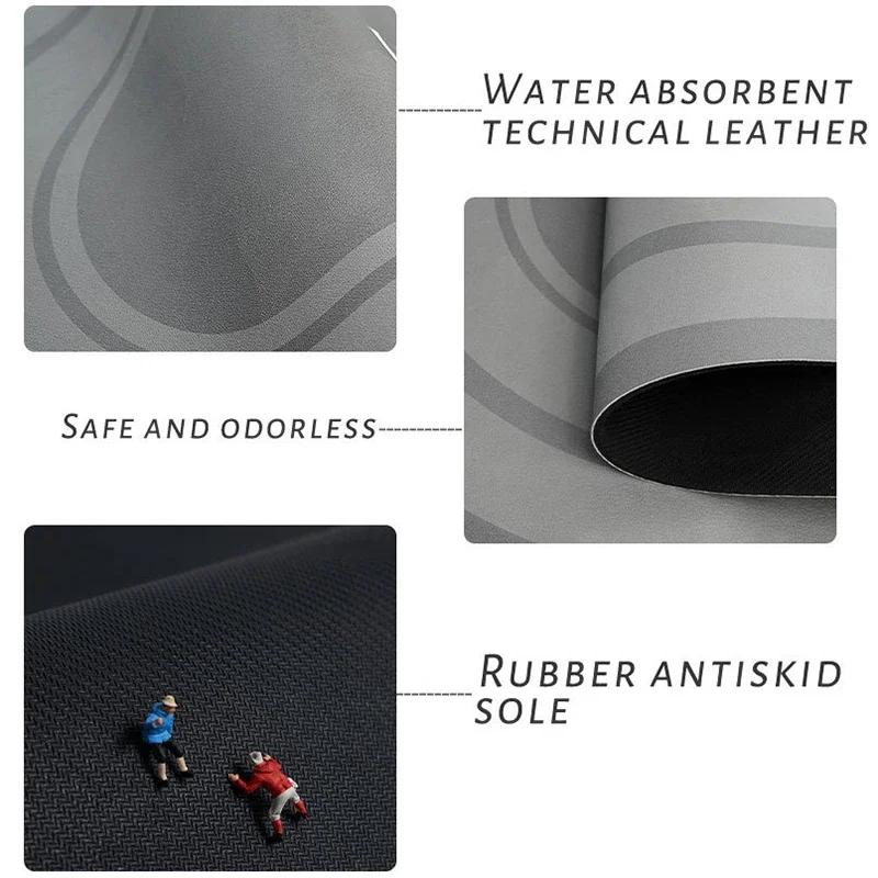 Kitchen Countertop Dish Drying Mat Absorbent Quick-Dry Cup Mat Heat-Resistant Oil-Resistant Non-Slip for Home Use