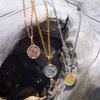 [Jurais] Hawaiian Jewelry Stainless Steel Pendant Necklace Silver X Pink 45-50