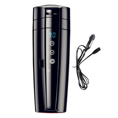 12V/24V Car Heating Mug with Anti-Spill Lid Portable Travel Smart Coffee Travel Cup Variable Temperature Control Kettle for Coff