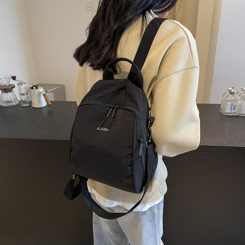 2025 spring new large-capacity commuter travel backpack shoulder handbag women's lightweight Oxford cloth backpack