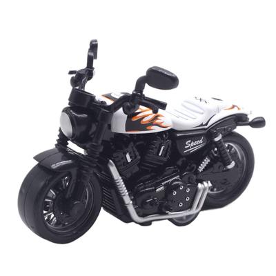 1/36 Alloy Motorcycle Model Decoration Locomotive Motorbike Toy Decor Simulation Racing Pull Back Car Children's Boy Toy Gift