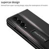 For Samsung Galaxy Z Fold 4 Case Hard Pc Phone Cover With Tempered Glass Screen Protector Bracket For Galaxy Z Fold4