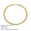 Trendy Light Luxury Gold-Plated Cuban Link Clavicle Necklace – Versatile, Layered Design for Women