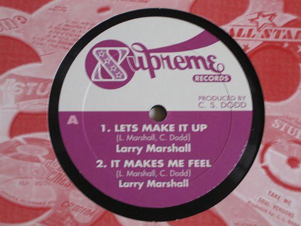 

10-дюймовая пластинка LARRY MARSHALL - Lets Make It Up DLP114 SUPREME RECORDS UK Reggae, Ska & Dub Used