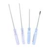 Slotted Cross Hand Screwdriver Set 4Pcs Transparent Blue Handle Manual Repair Tools for Home Garage Workshop
