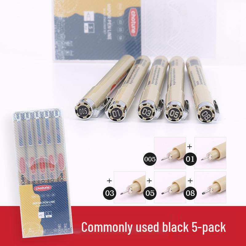 Waterproof Needle Tip Art Pen for Hand-Painted Comics and Animation Lines