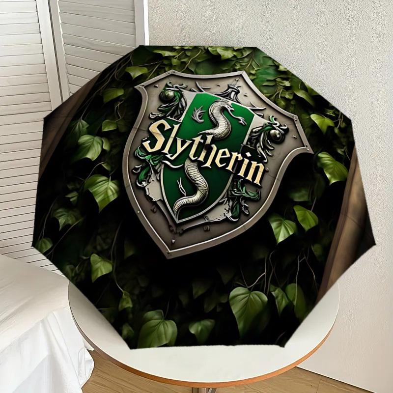 1PC Warner Slytherin Shield Umbrella-8-Rib Reinforced, Automatic Open, Lightweight & Durable-A87
