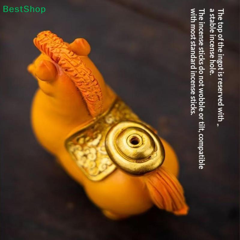 2026 Year of the Horse Incense Stick Holder, "Get Rich Immediately" Lucky Horse Figurine for Home Decor