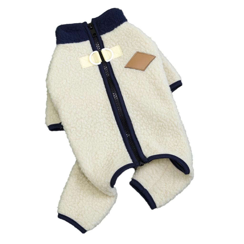 Velvet Dog Pajamas, Plush Onesie, Soft Winter Wear For Small Dogs, Pet Overalls, Puppy Clothing