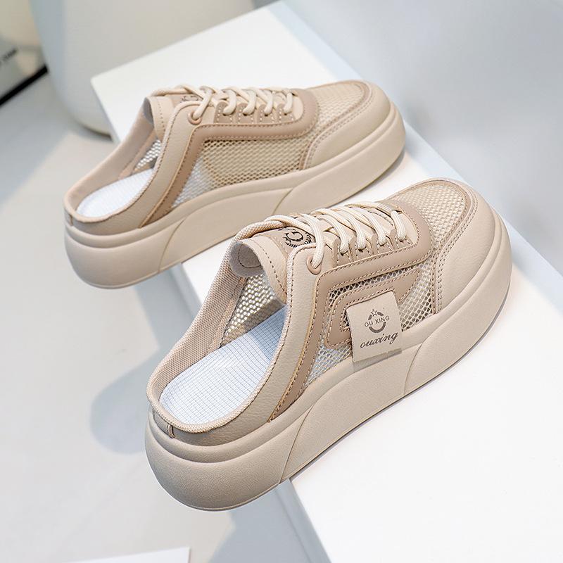 2025 sommer nye ett-stropp sandaler dame yttertøy ins trendy tykksålede sandaler casual strandsko shoot SH102