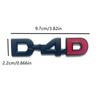 3D Metal D-4D Logo Rear Trunk Badge Emblem Car Sticker Decals for Toyota Land Cruiser Corolla RAV4 Verso Prado Camry Accessories CR5