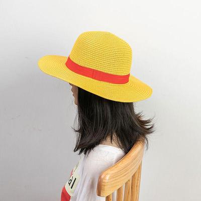 One Piece Monkey D. Cappello di Paglia di Luffy - Cappello Cosplay Protettivo dal Sole e Performante per Genitori e Figli per Avventure al Mare e Shopping