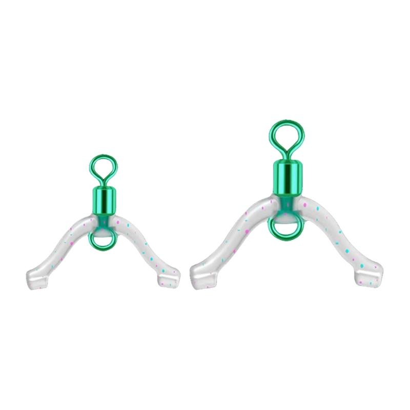10/20Pcs 8 Shaped Rings Contactor Fishing Line Bifurcation Swivels Subline Splitter Anti Entanglements Fishing Tackle