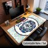 Fish Ocean Theme Custom Mouse Pad Personalized With Name Text Customized Desk Mat For Office Home Decor