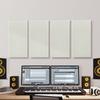 4 PCS Acoustic Wall Panels 2 In Thick 23.6 X 11.8 In Self-adhesive Beige