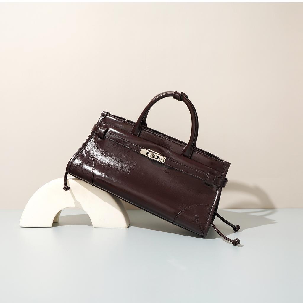 New Cowhide Tote Bag Women's Large Capacity Shoulder Crossbody