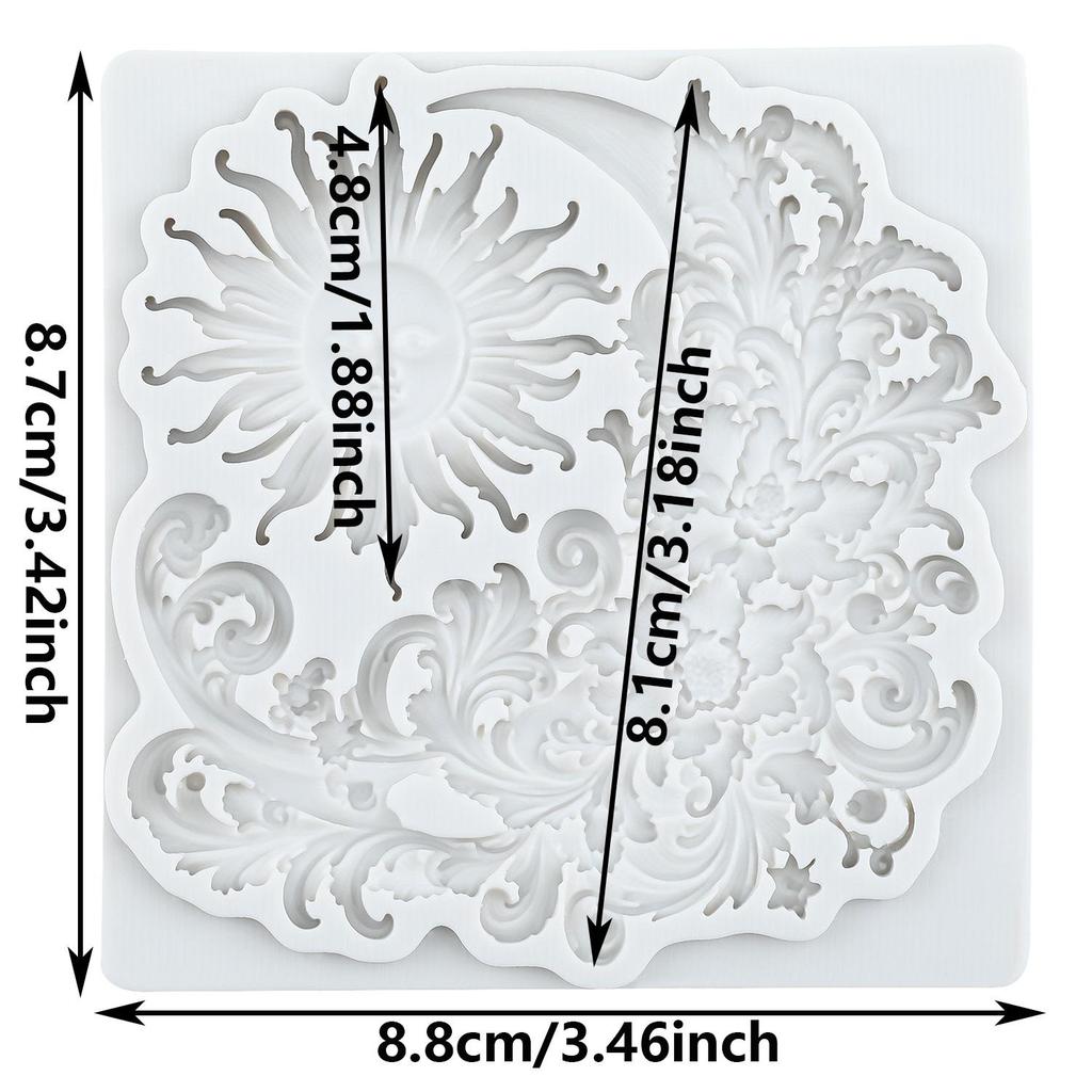 Sonnenmond Gott Silikonform Altgriechische Mythologie Fondantformen Kuchen Dekorationswerkzeuge Cupcake Topper Süßigkeiten Harz Ton Schokolade Gumpaste Form