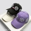 Und Damen Vintage Bestickt Buchstaben Drucke Floral Baseballkappen Sonnenschutz Amerikanischer Streetstyle All-Match Schirmmützen Personalisierte Trendige Ins
